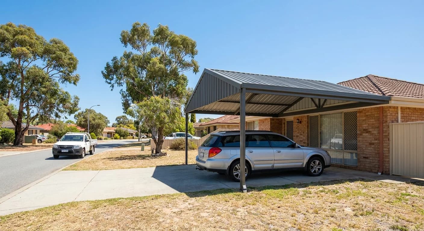 Carports at a Joondalup home
