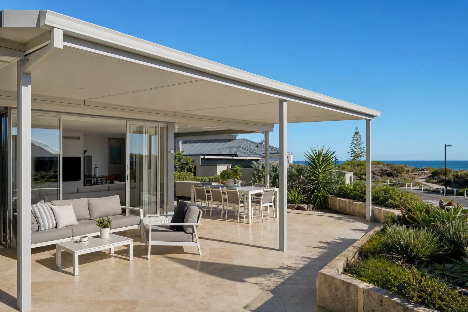 Coastal patio on a home in Hillarys