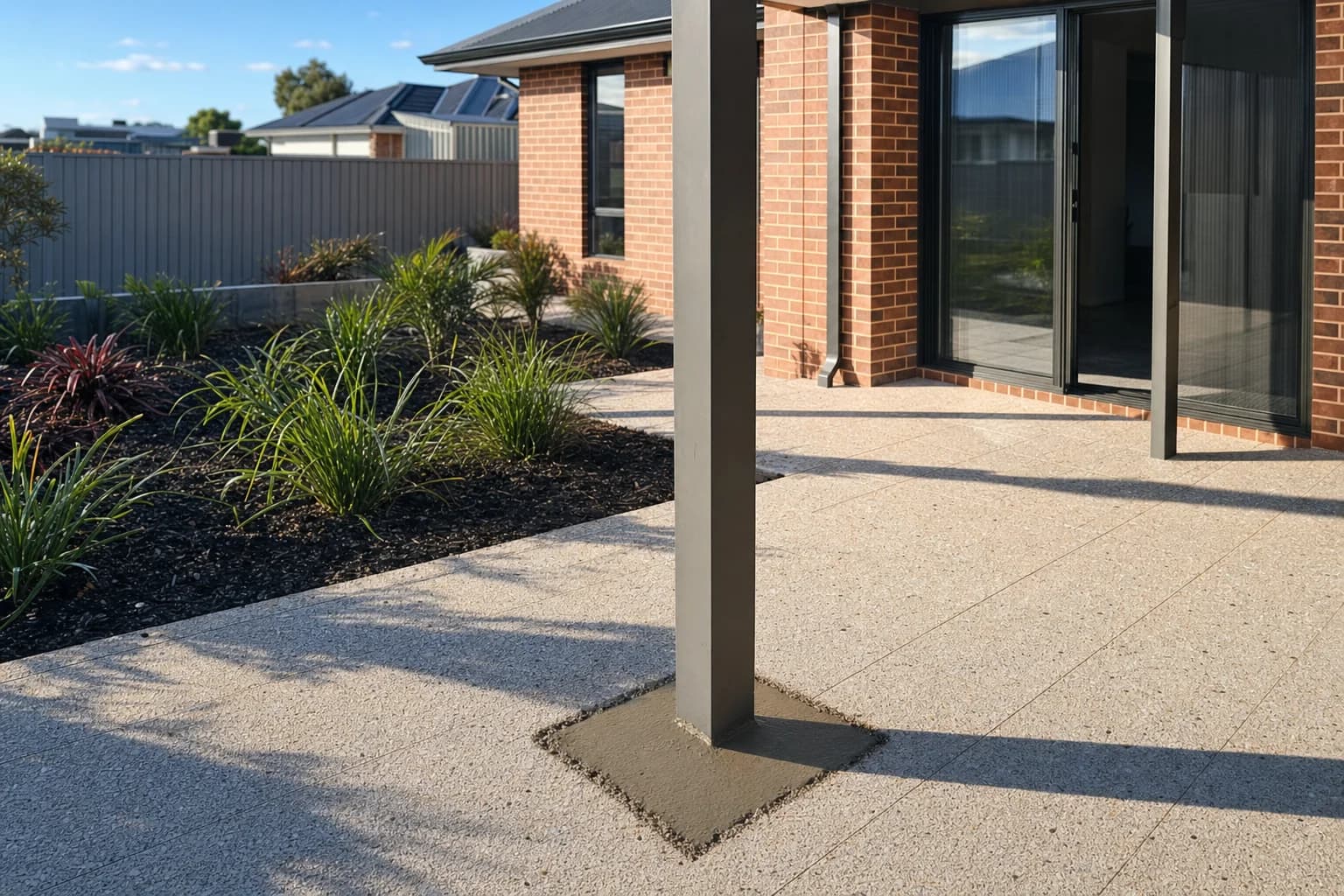 Recent patio work in Warwick