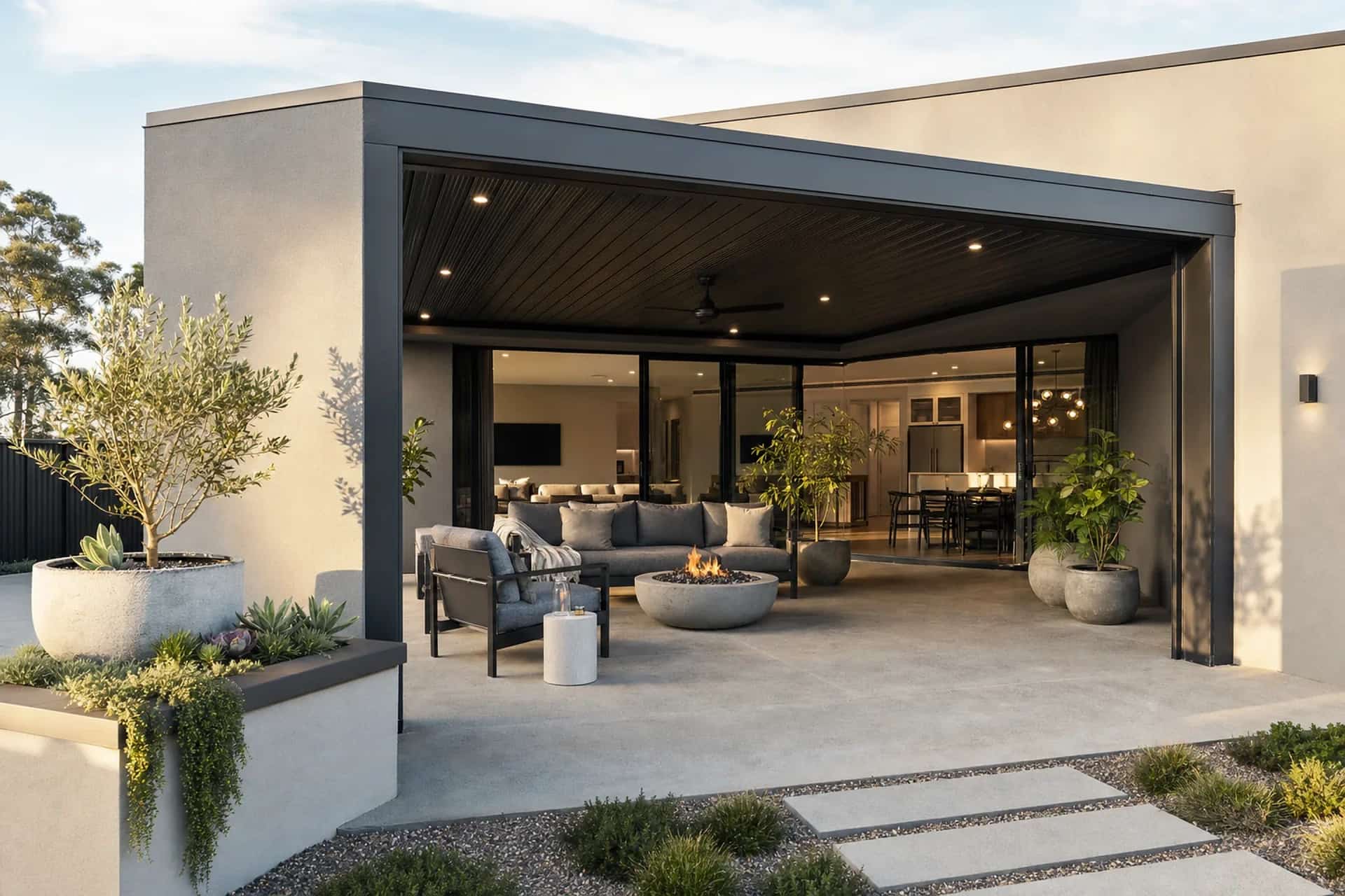 Custom Patios at a Joondalup home