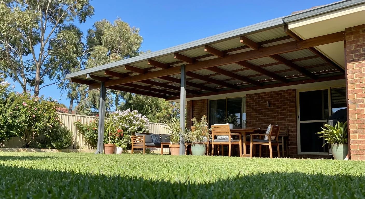 Flat Roof Patios detail in Perth